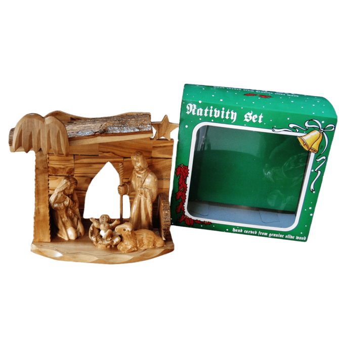 Olive Wood Holy Family Set