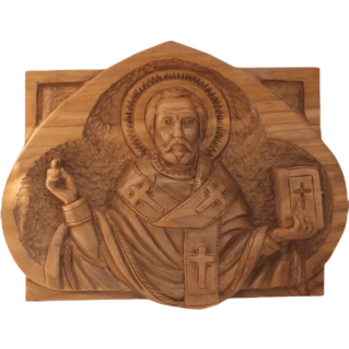 Olive Wood Handmade Icon