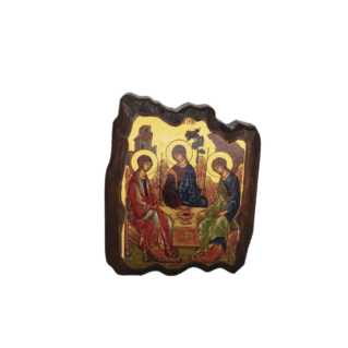 Holy Trinity icon representing Father Son and Holy Spirit Christian faith